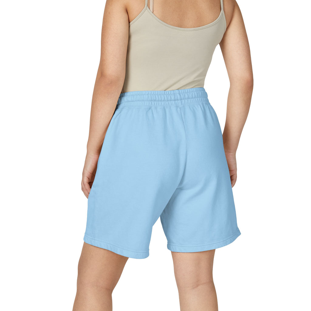 Fleece Sweat Shorts — 'Oswald' Side Script Coral Lounge Shorts
