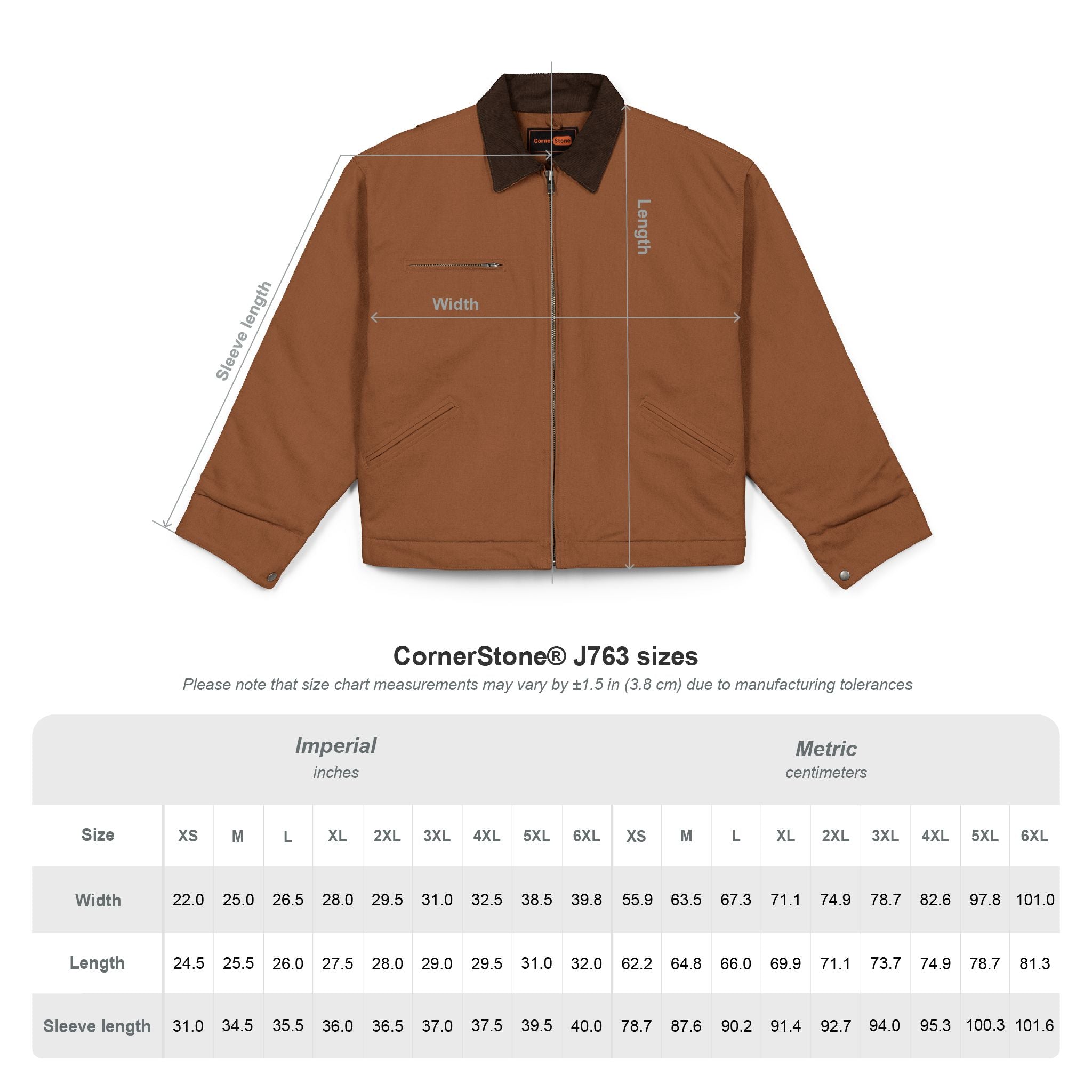 Duck Cloth Work Jacket – Embroidered Logo