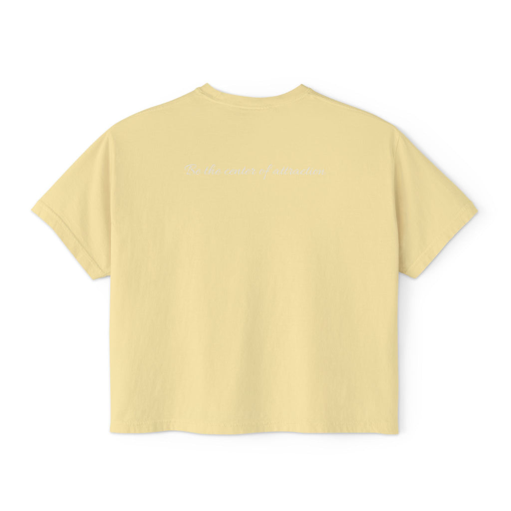 Women's Boxy Tee — Casual Cropped Crewneck T-Shirt