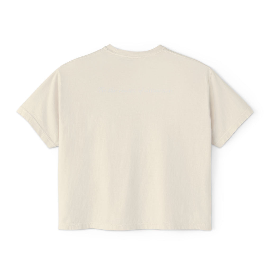Women's Boxy Tee — Casual Cropped Crewneck T-Shirt