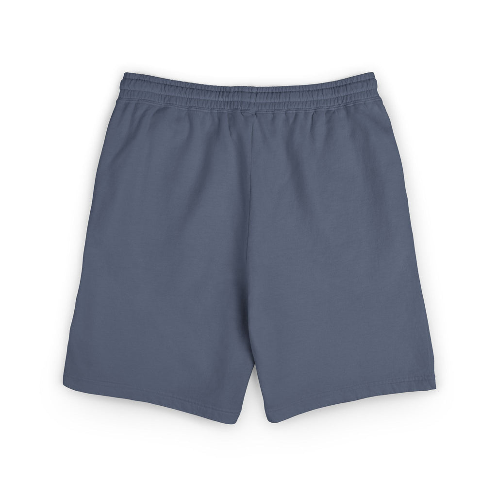 Lightweight Fleece Sweat Shorts — Casual Garment-Dyed Lounge Shorts with Script Logo