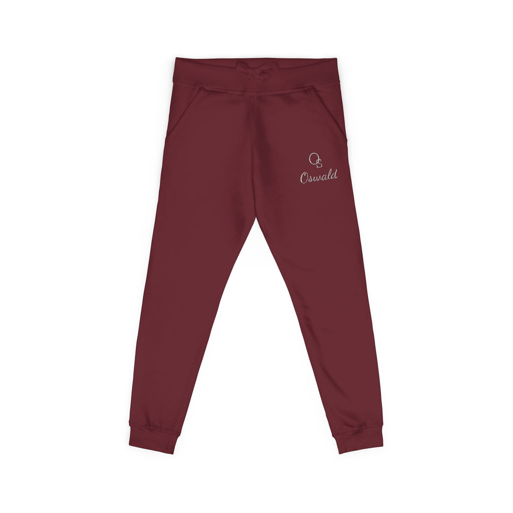Embroidered Fleece Sweatpants — Minimalist Logo Joggers