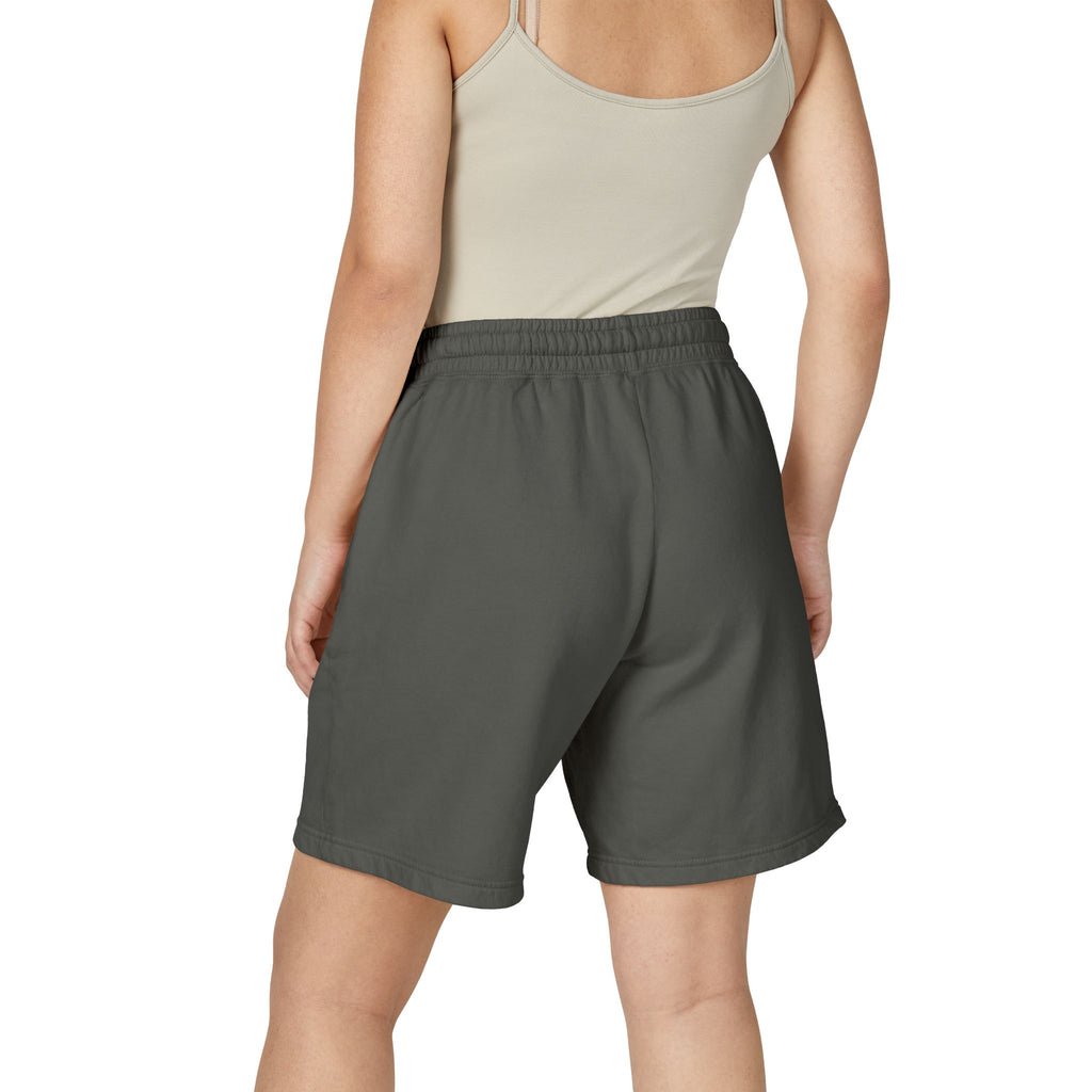 Fleece Sweat Shorts — 'Oswald' Side Script Coral Lounge Shorts