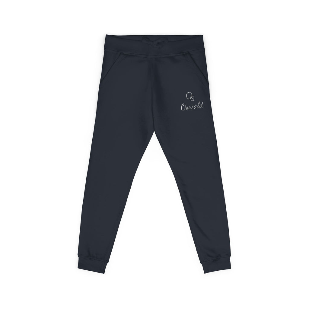 Embroidered Fleece Sweatpants — Minimalist Logo Joggers