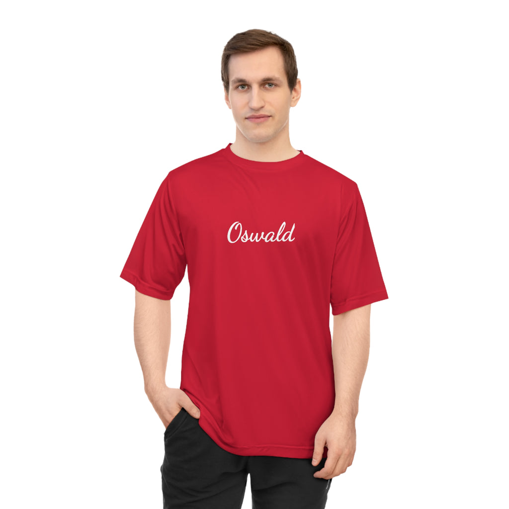 Oswald Script Unisex Performance T‑Shirt