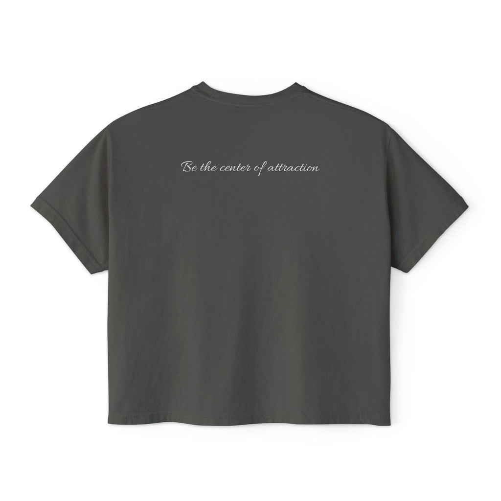 Women's Boxy Tee — Casual Cropped Crewneck T-Shirt