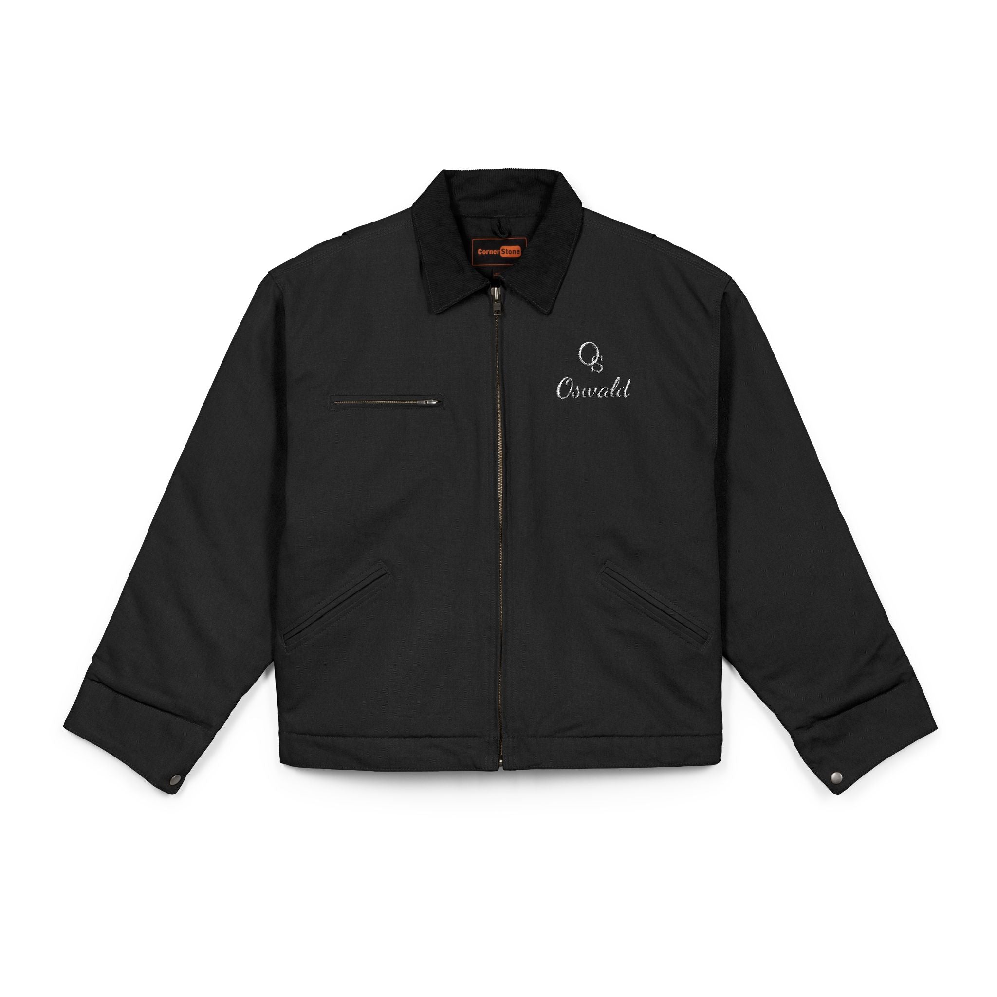 Duck Cloth Work Jacket – Embroidered Logo