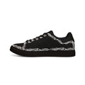 Leather Low-Top Sneakers — Black/White Men’s Casual Shoes
