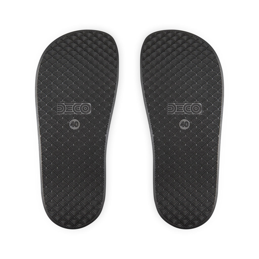 Women's Removable-Strap Sandals — Black Slide Sandals with Interchangeable Strap