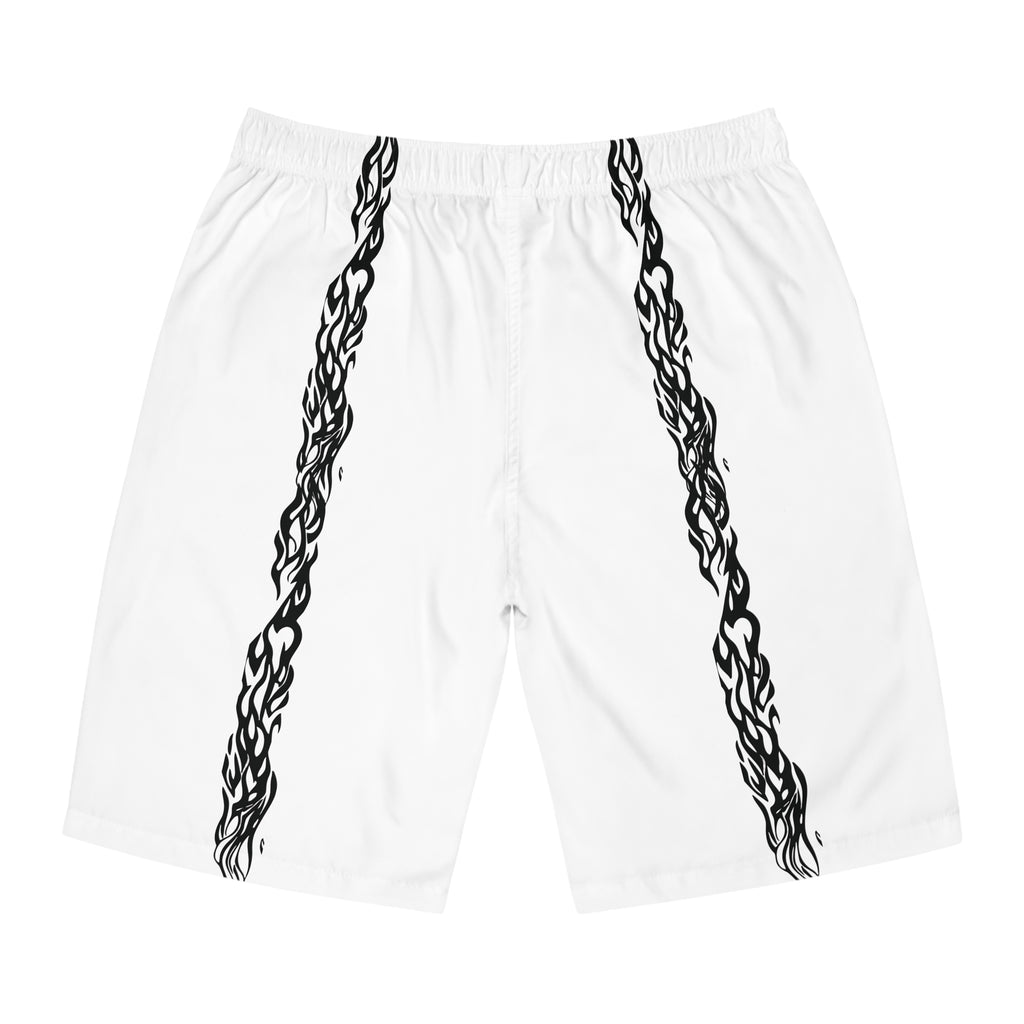 Men's Board Shorts —  White