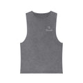 Crescent Moon Stonewash Tank Top — Minimal ‘Crescent’ Chest Logo