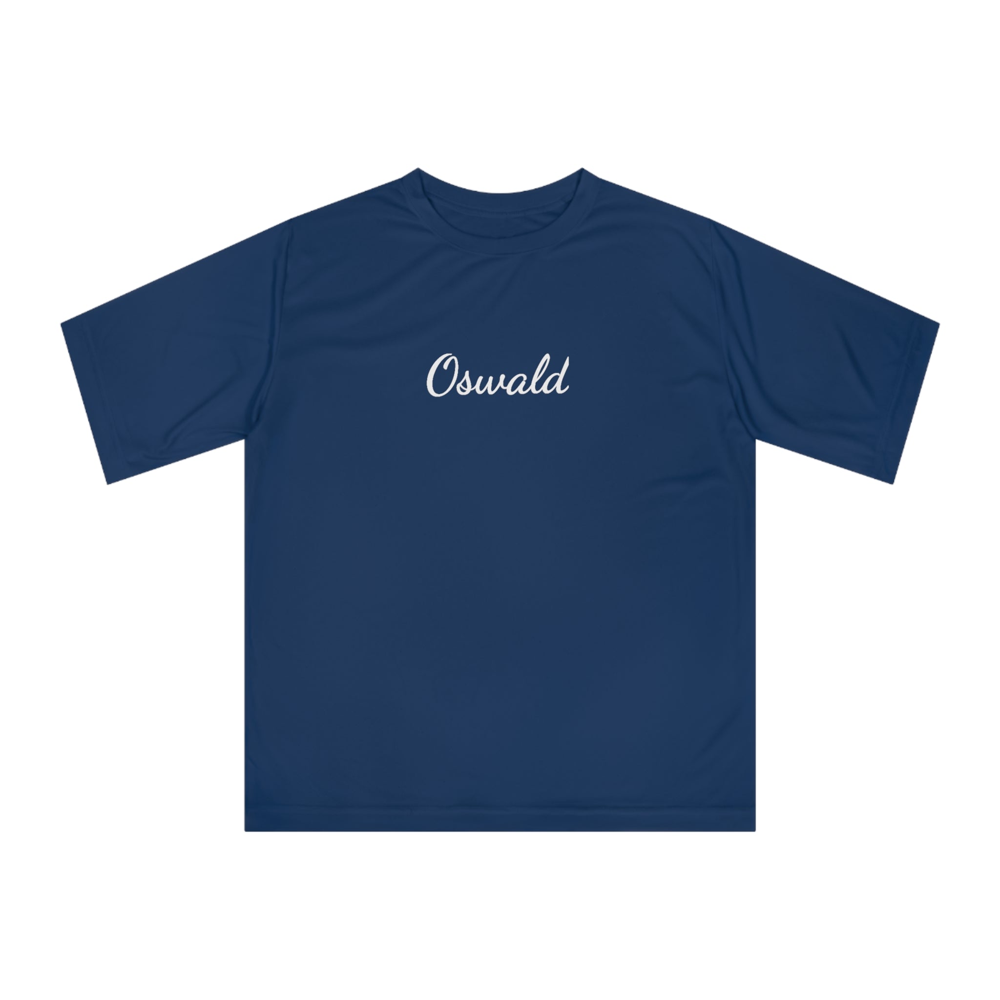 Oswald Script Unisex Performance T‑Shirt