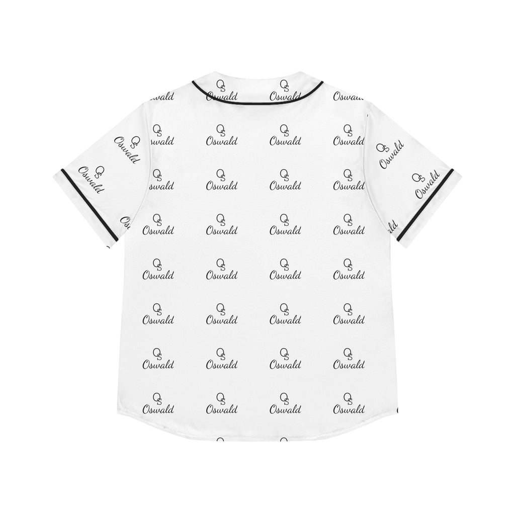 Women's Baseball Jersey — Monogram Logo All-Over Print