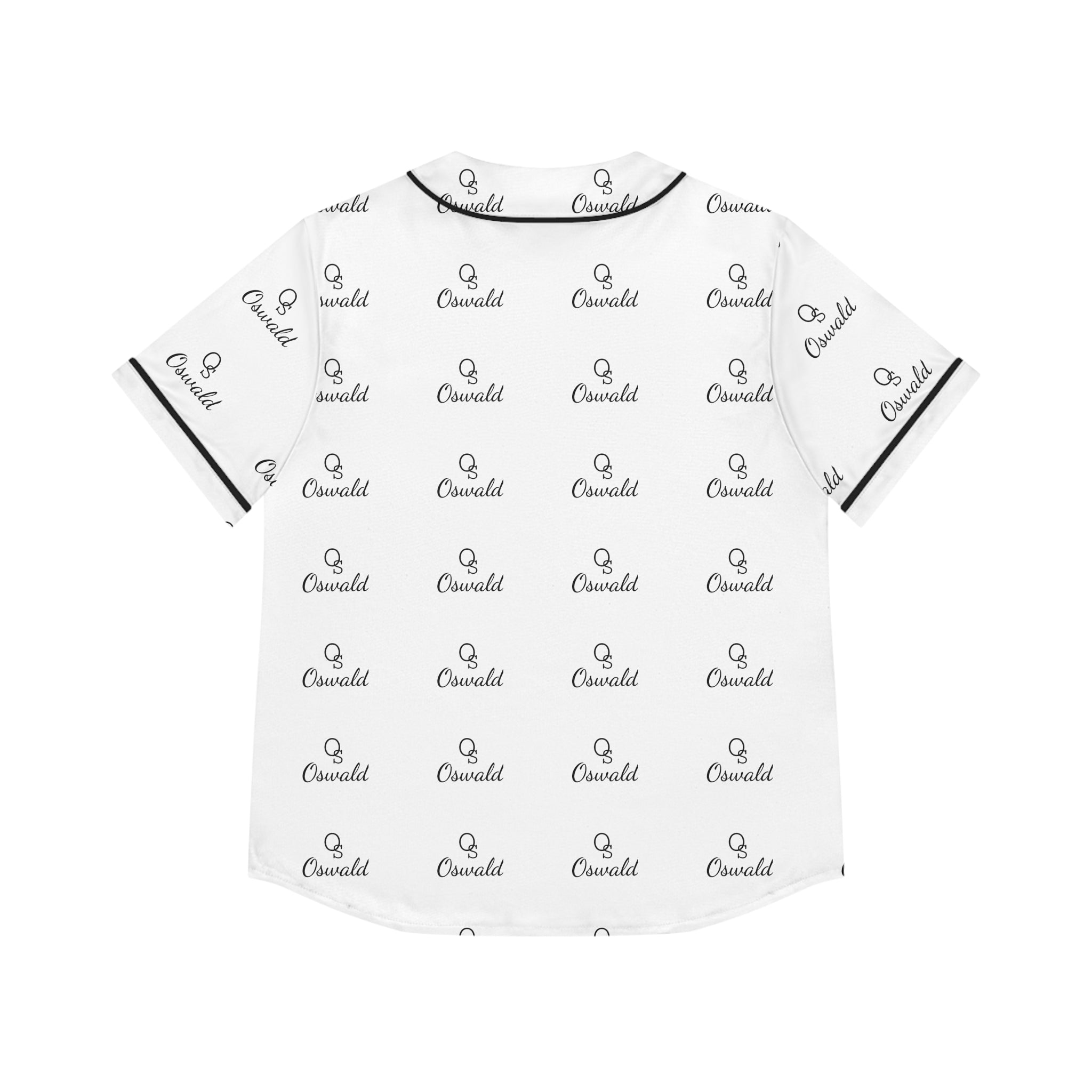Women's Baseball Jersey — Monogram Logo All-Over Print