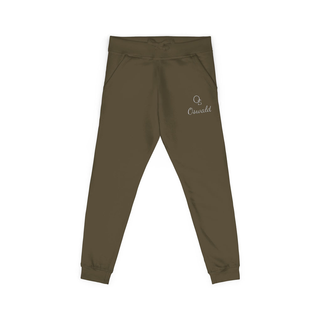 Embroidered Fleece Sweatpants — Minimalist Logo Joggers