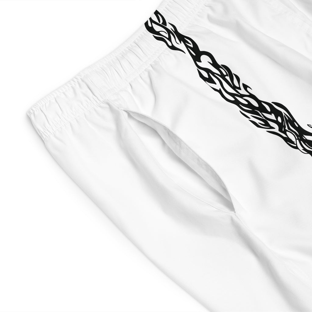 Men's Board Shorts —  White