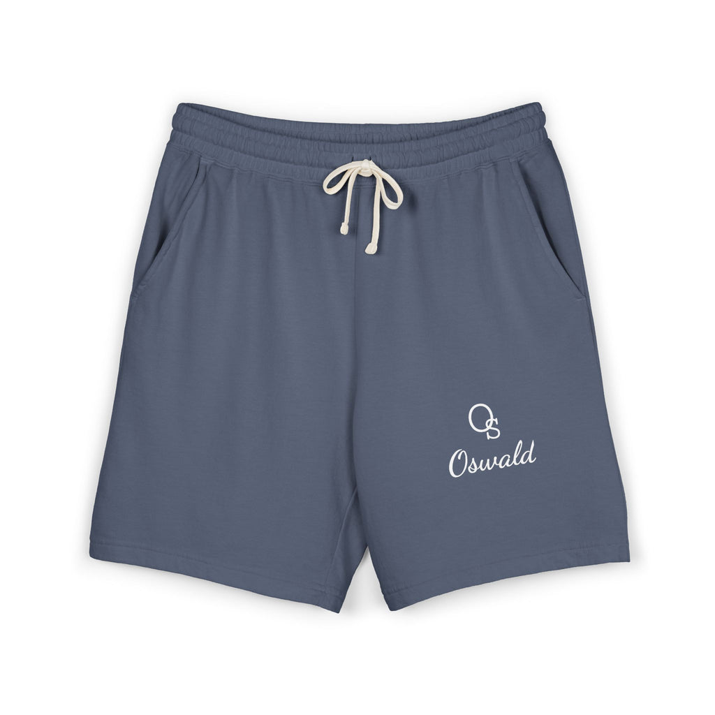 Lightweight Fleece Sweat Shorts — Casual Garment-Dyed Lounge Shorts with Script Logo