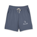 Lightweight Fleece Sweat Shorts — Casual Garment-Dyed Lounge Shorts with Script Logo