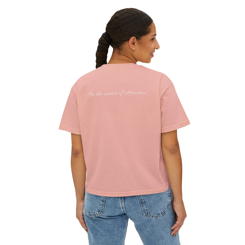 Women's Boxy Tee — Casual Cropped Crewneck T-Shirt