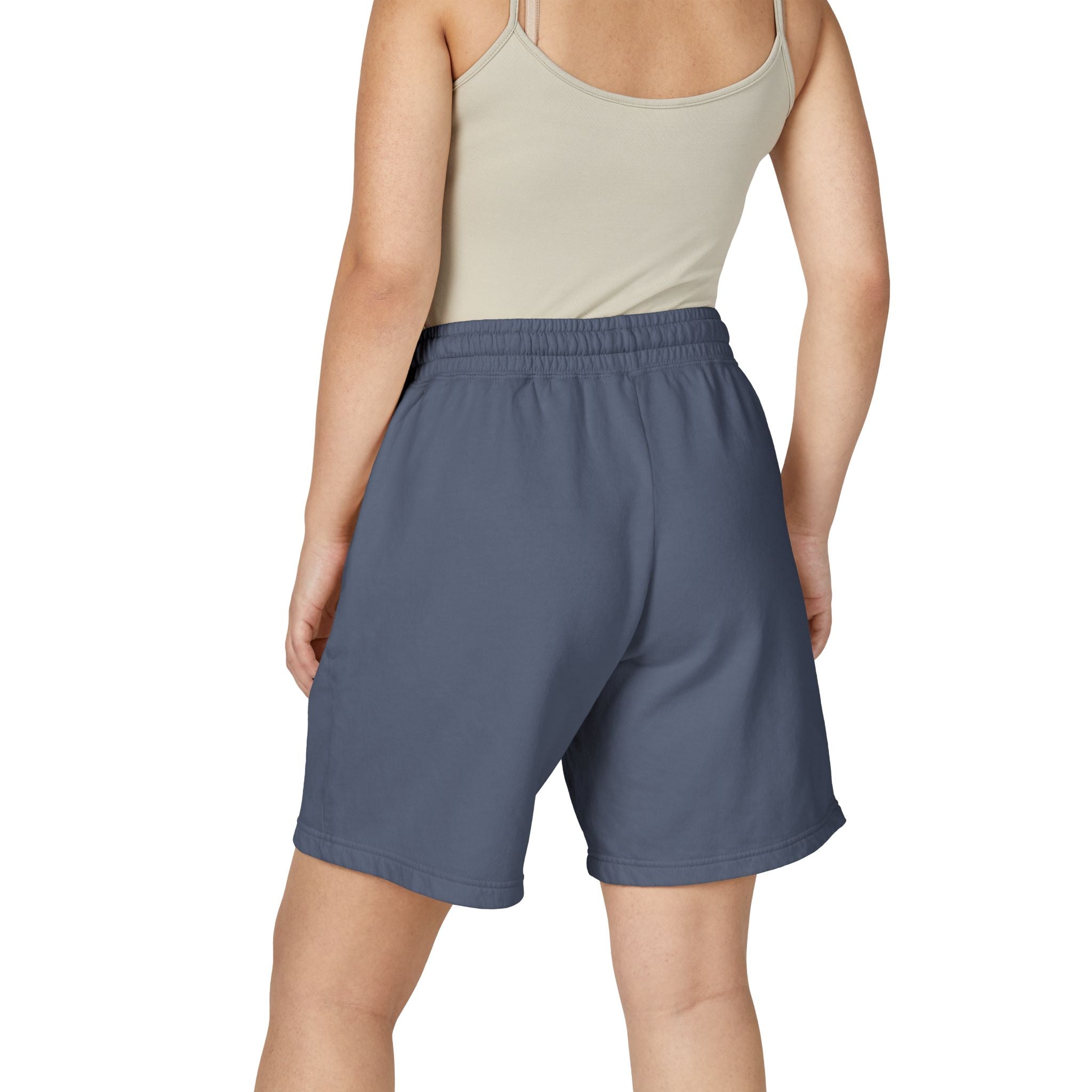 Fleece Sweat Shorts — 'Oswald' Side Script Coral Lounge Shorts