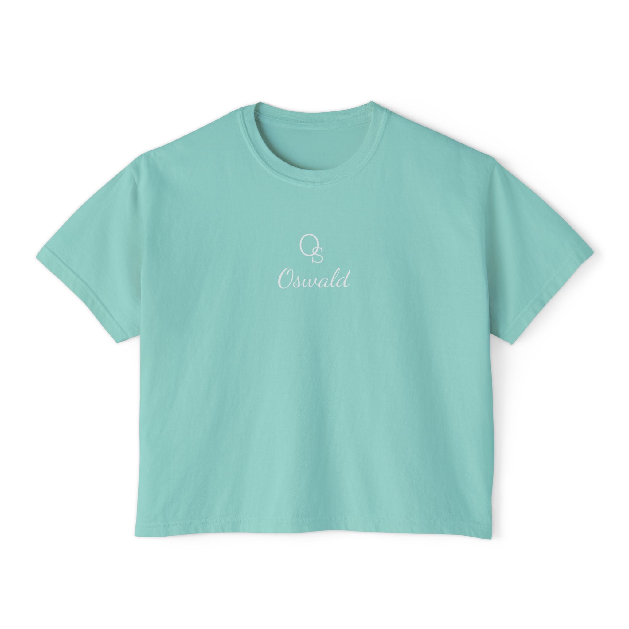 Women's Boxy Tee — Casual Cropped Crewneck T-Shirt