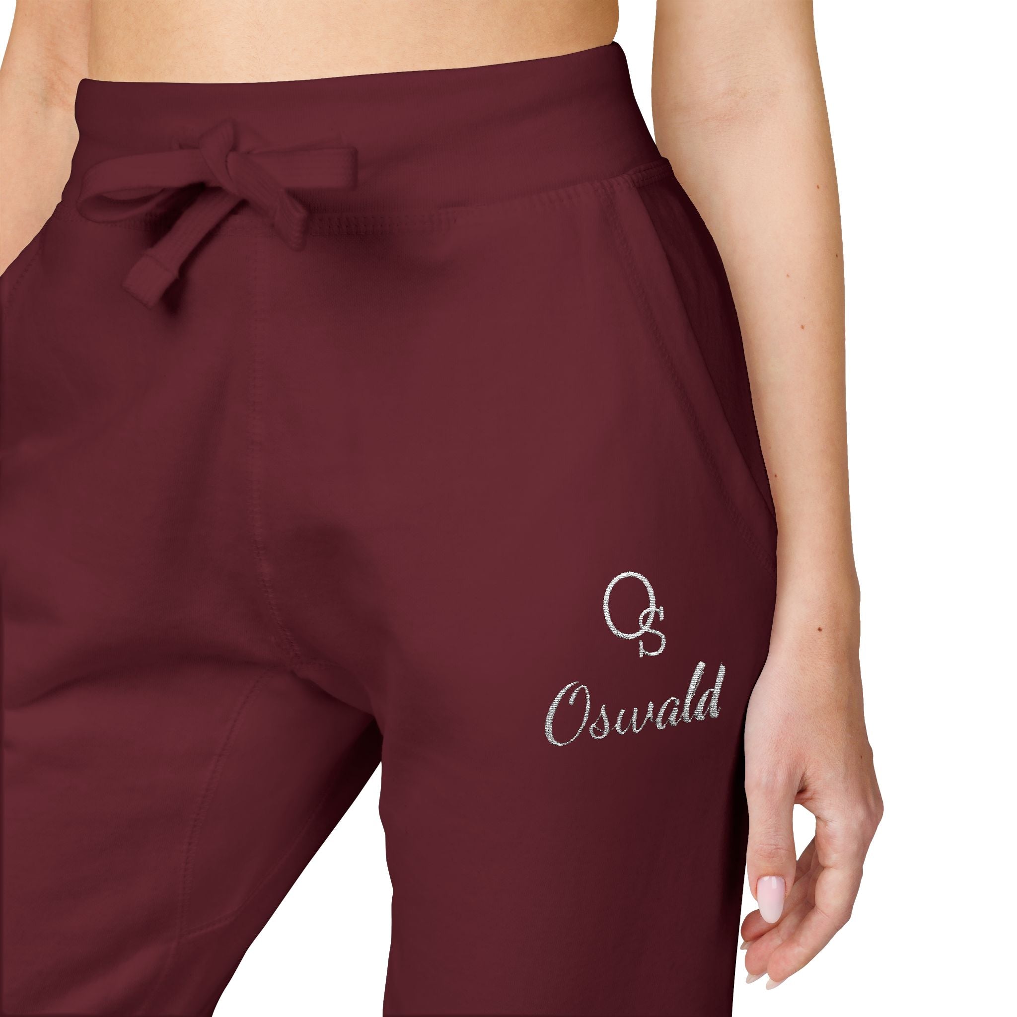 Embroidered Fleece Sweatpants — Minimalist Logo Joggers