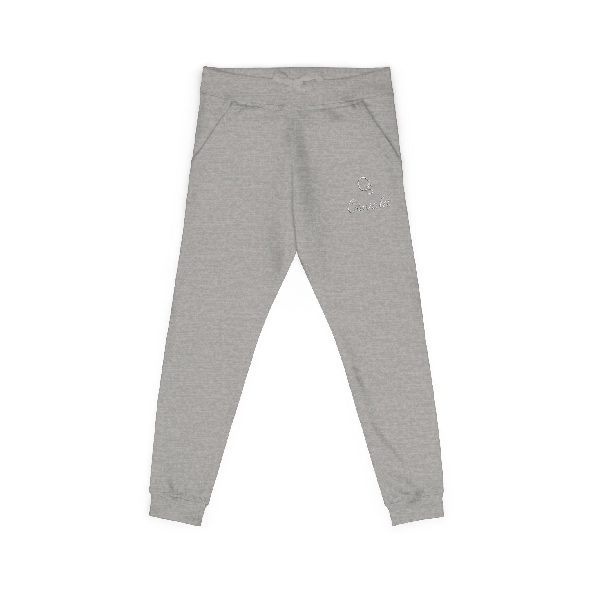Embroidered Fleece Sweatpants — Minimalist Logo Joggers