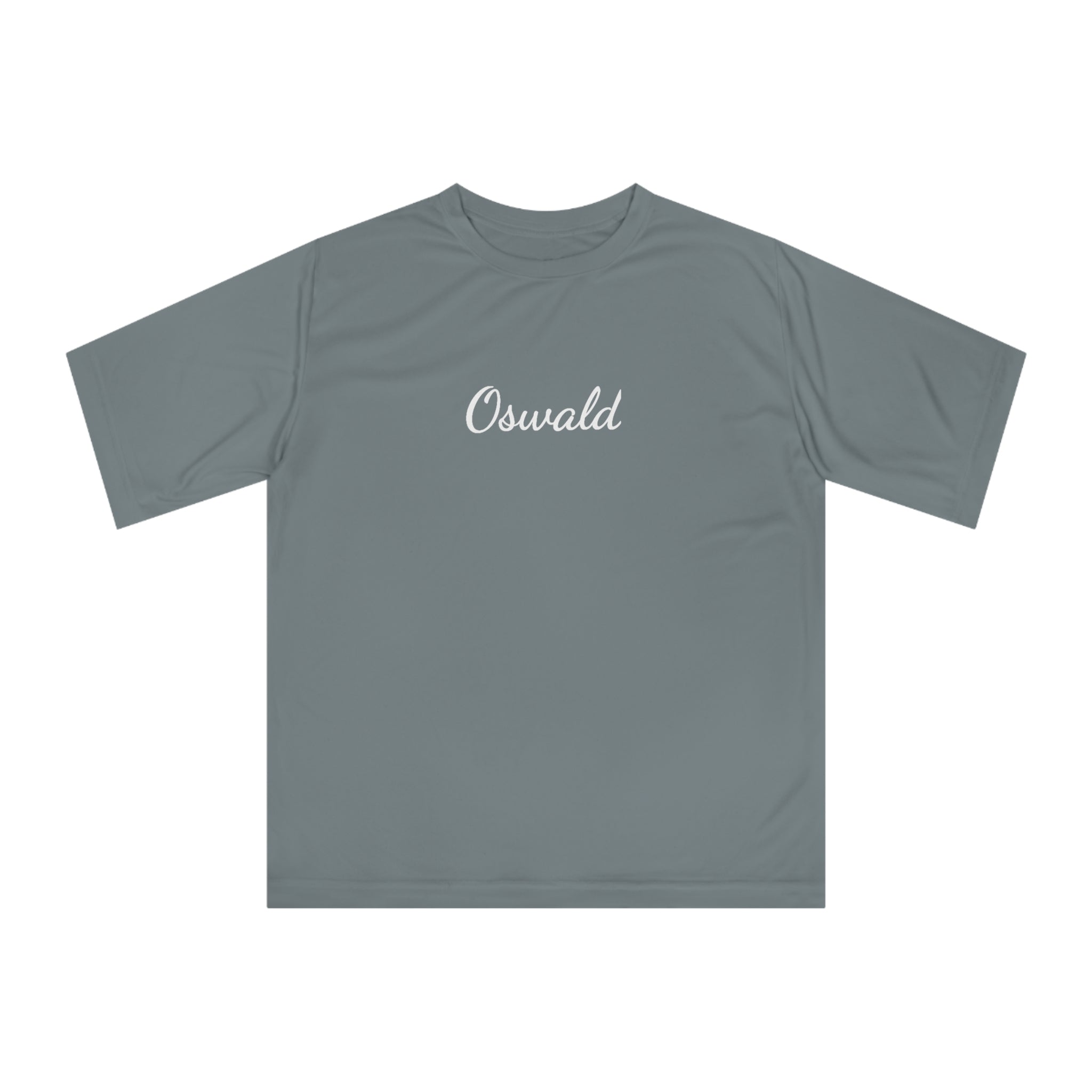 Oswald Script Unisex Performance T‑Shirt