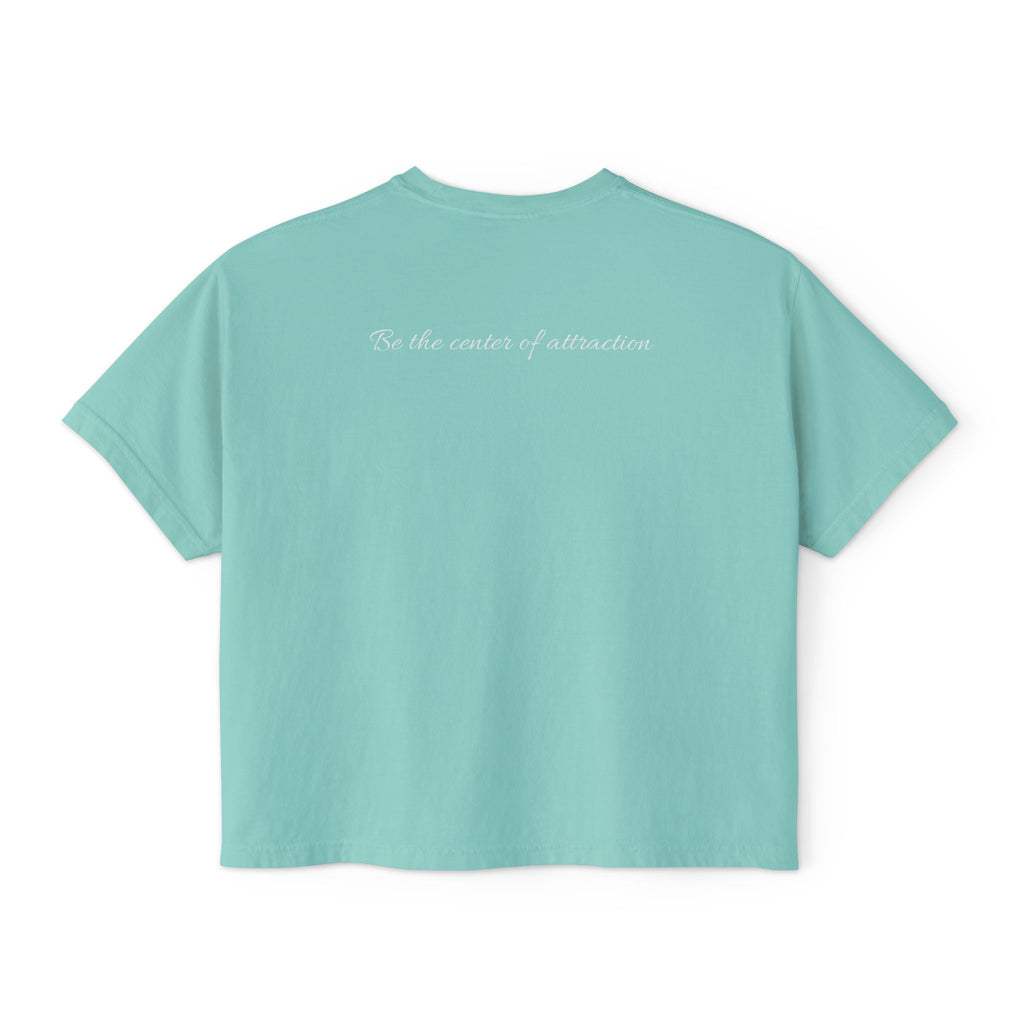 Women's Boxy Tee — Casual Cropped Crewneck T-Shirt