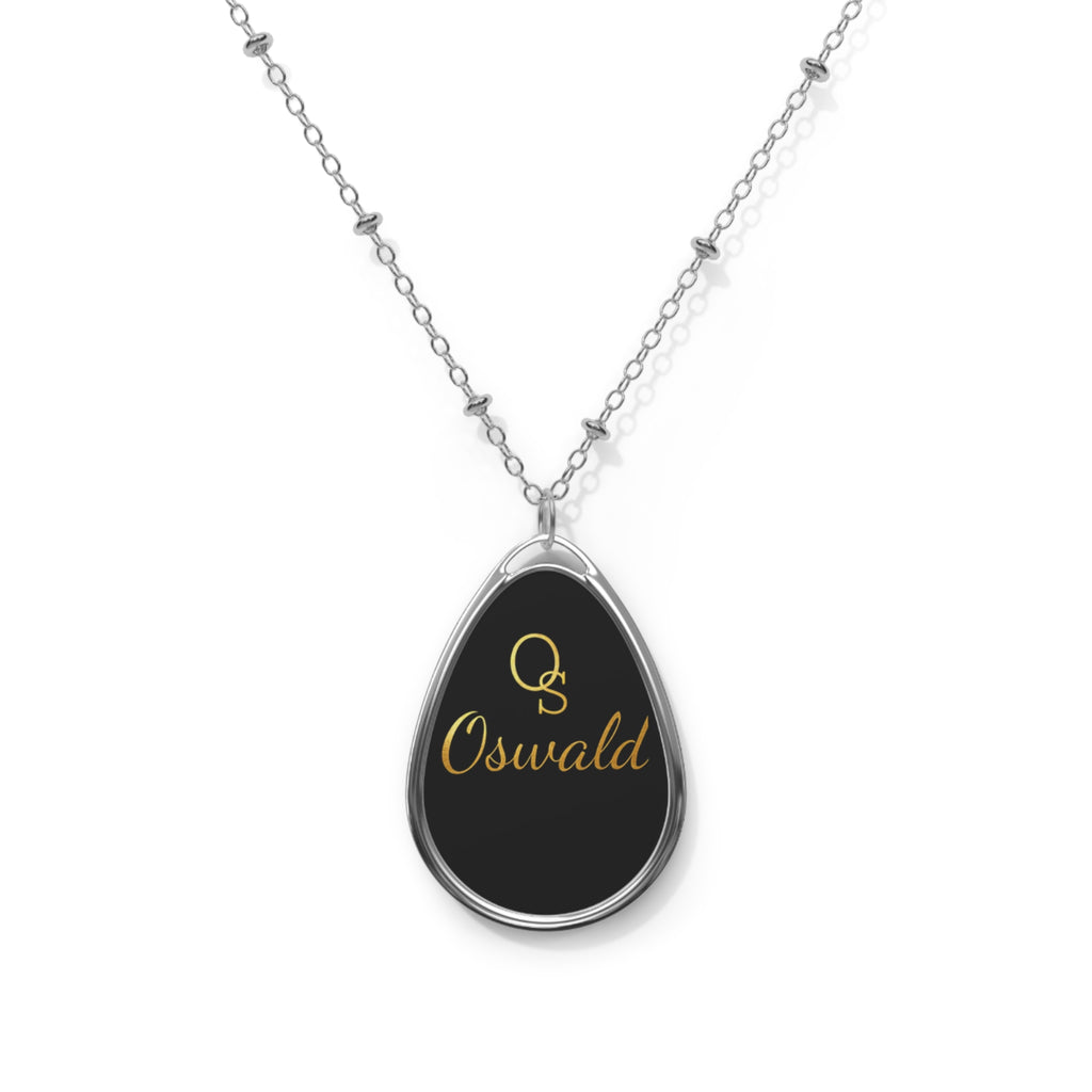 Oswald Oval  Necklace – Black