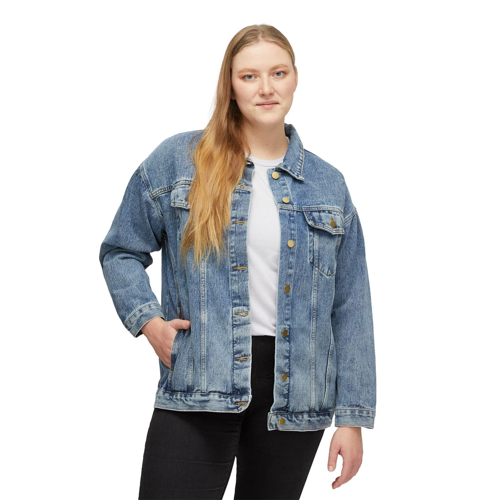 Classic Women's Denim Jacket - Vintage Blue Jean Jacket