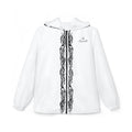 Oswald White Lace-Trim Windbreaker Jacket