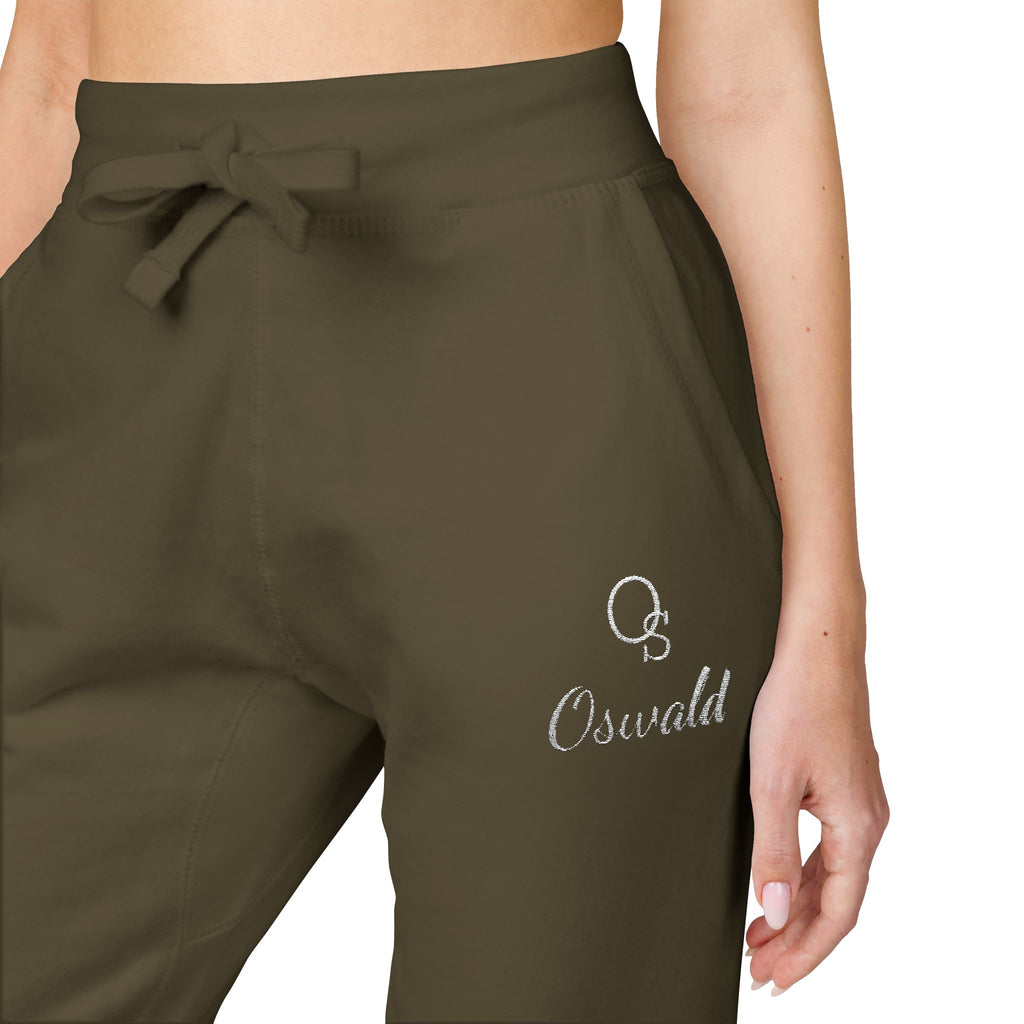 Embroidered Fleece Sweatpants — Minimalist Logo Joggers