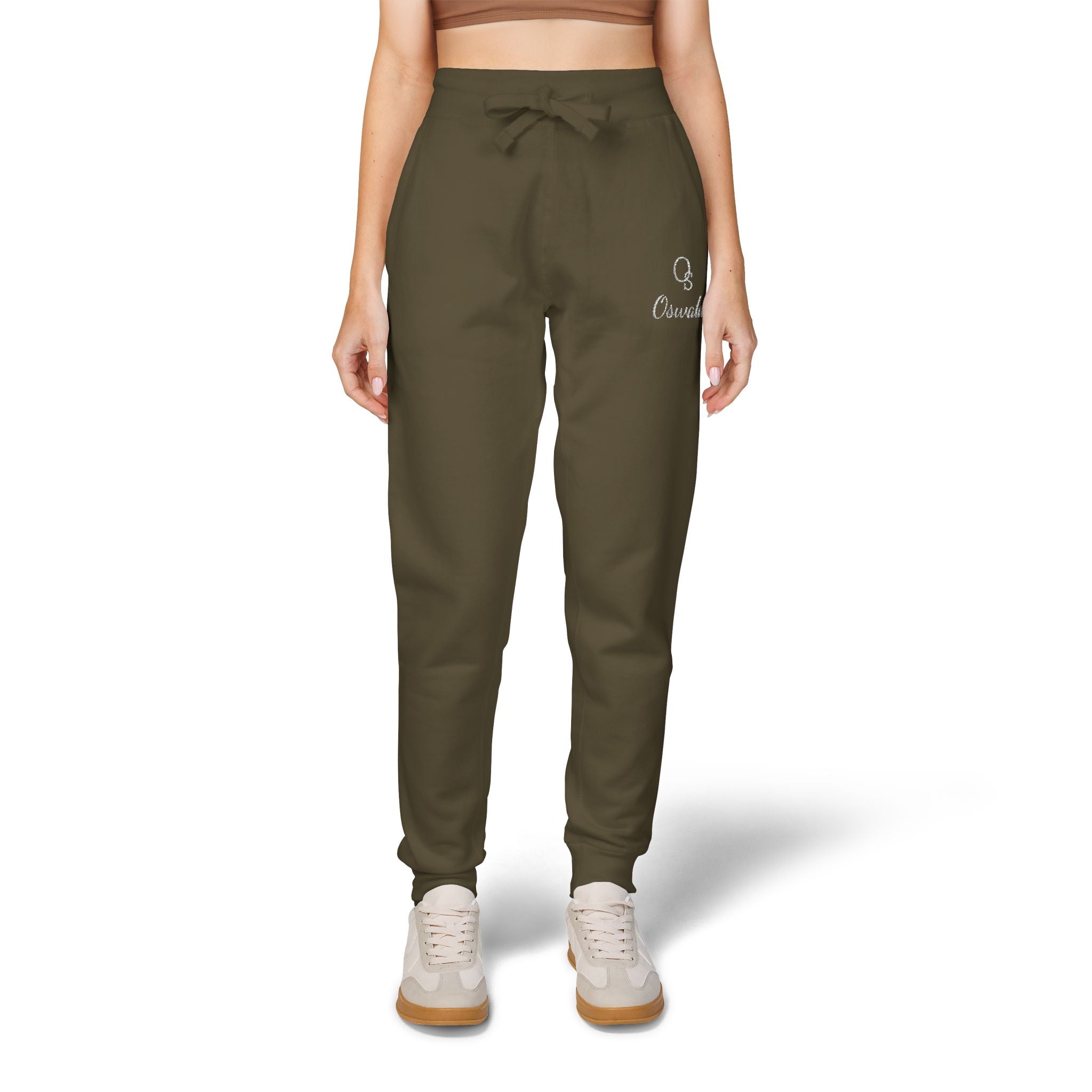 Embroidered Fleece Sweatpants — Minimalist Logo Joggers