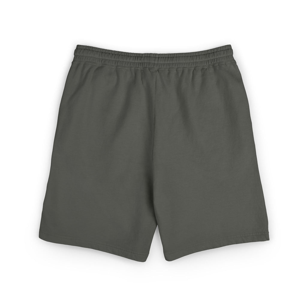 Lightweight Fleece Sweat Shorts — Casual Garment-Dyed Lounge Shorts with Script Logo
