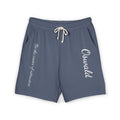 Fleece Sweat Shorts — 'Oswald' Side Script Coral Lounge Shorts