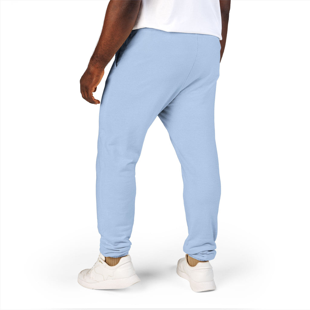 Garment-Dyed Fleece Sweatpants — Minimal Vertical Script Joggers