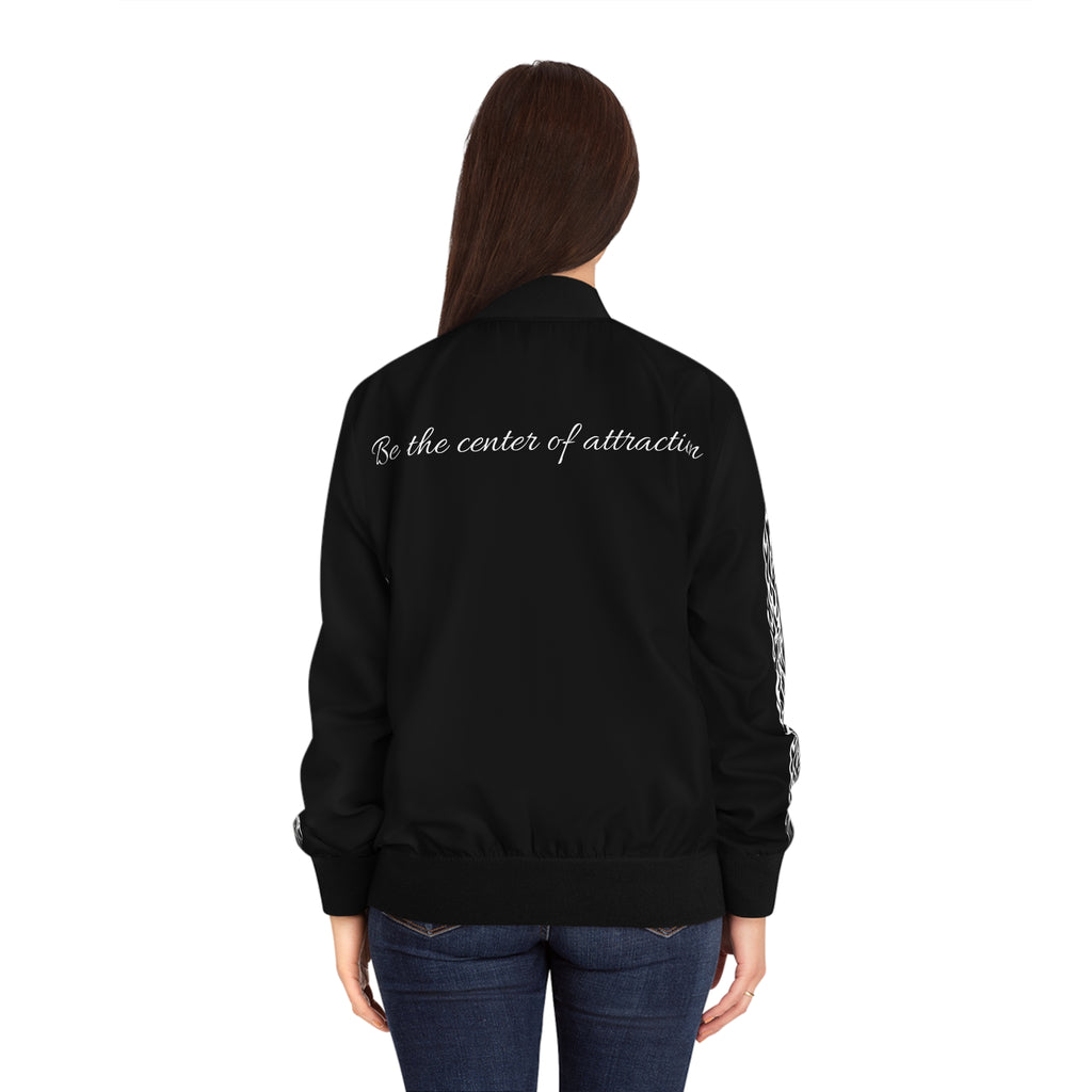 Oswald Ladies Bomber Jacket-Black