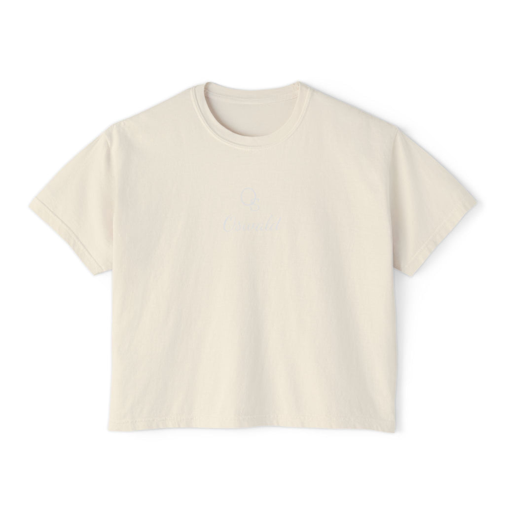 Women's Boxy Tee — Casual Cropped Crewneck T-Shirt