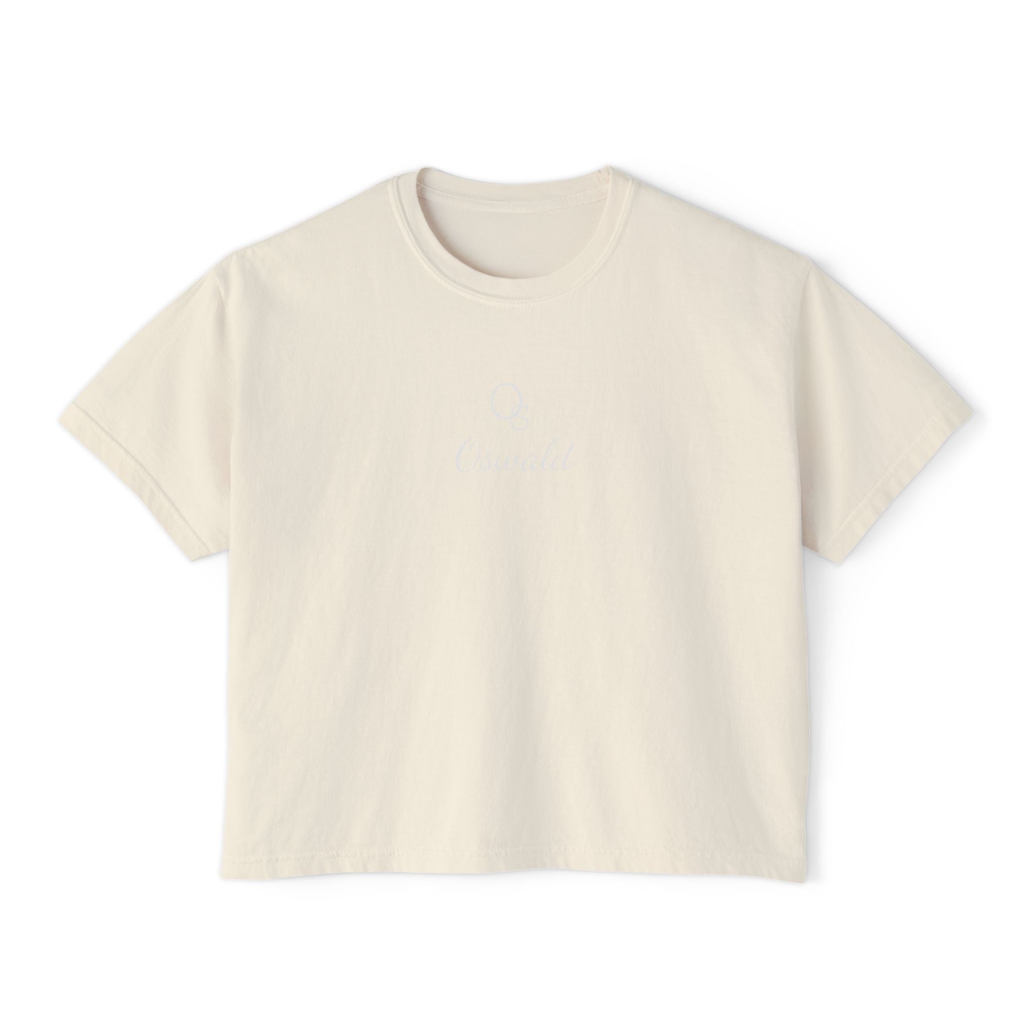 Women's Boxy Tee — Casual Cropped Crewneck T-Shirt