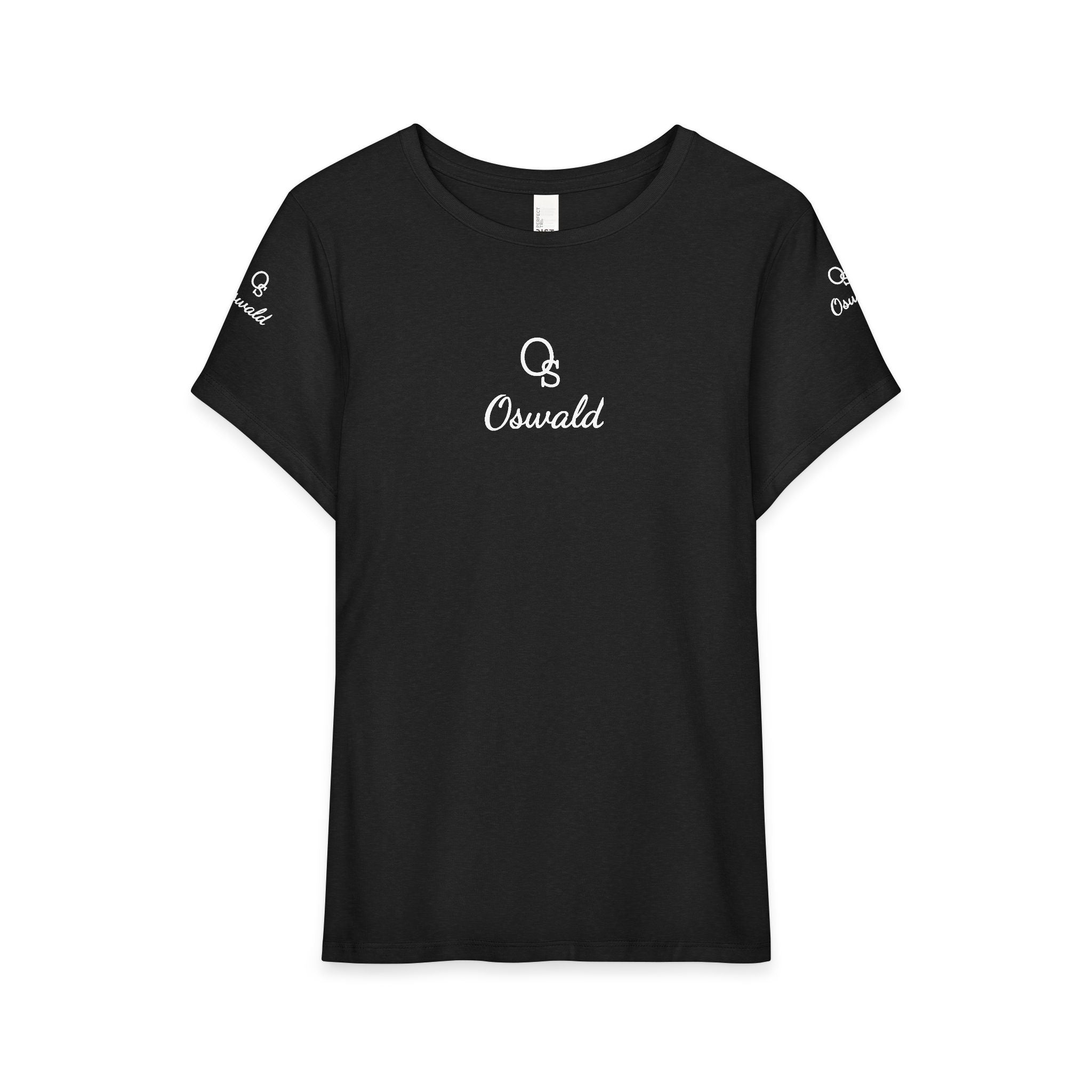 Oswald Script Women’s Tee — “Be the center of attraction” Graphic Shirt
