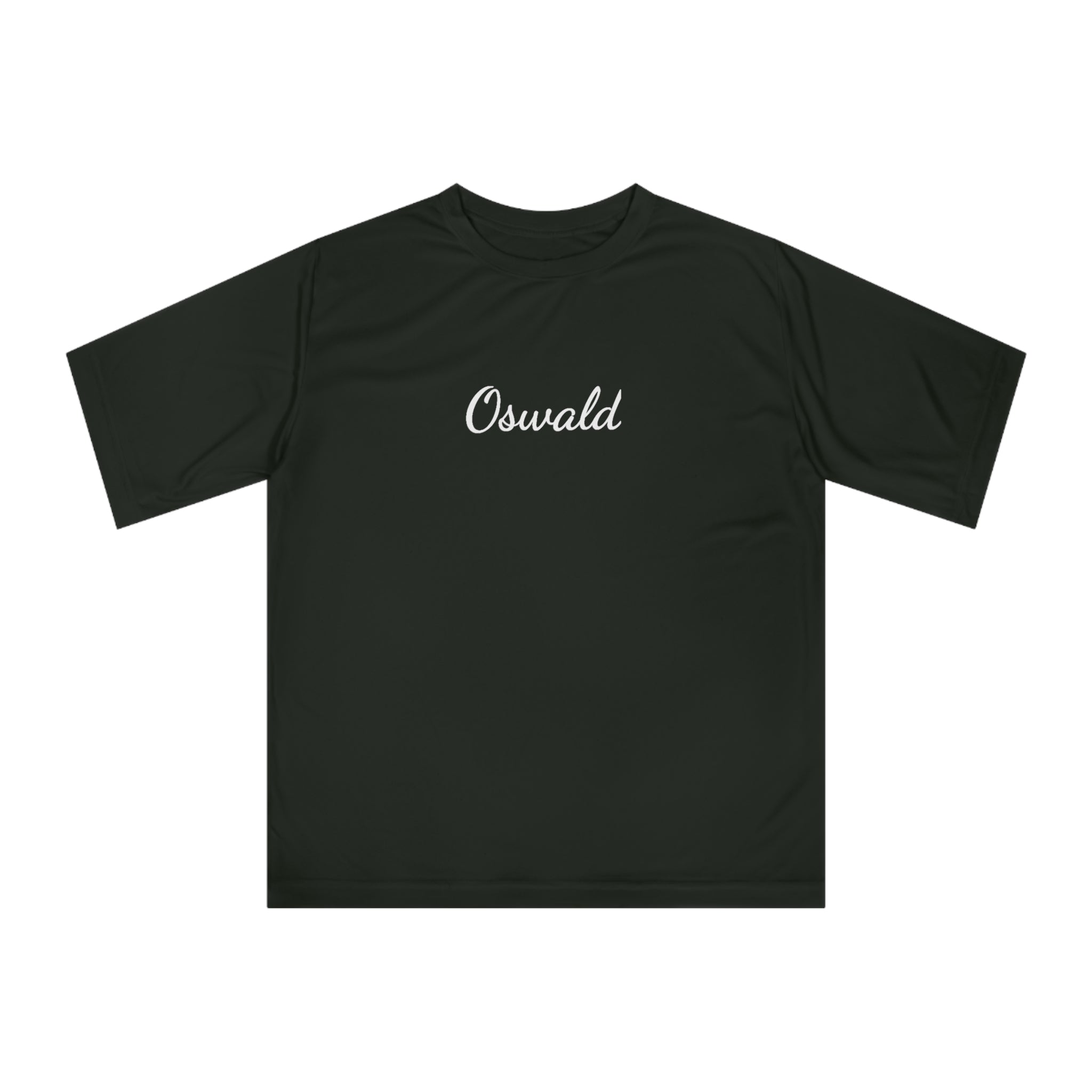 Oswald Script Unisex Performance T‑Shirt