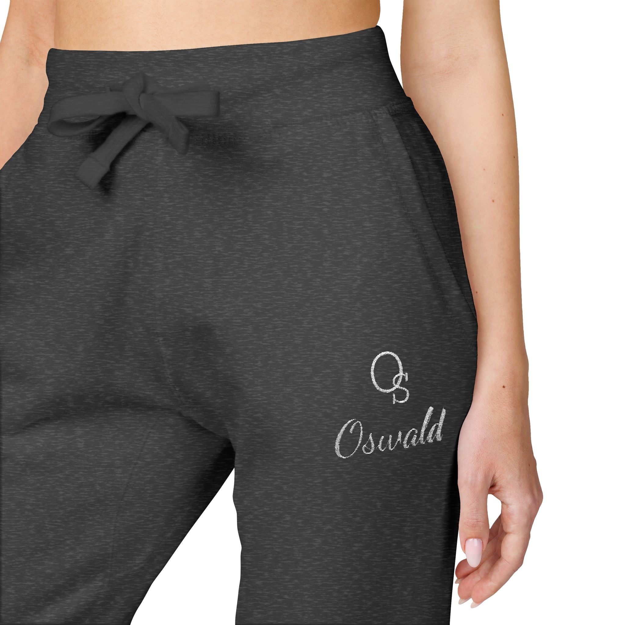Embroidered Fleece Sweatpants — Minimalist Logo Joggers