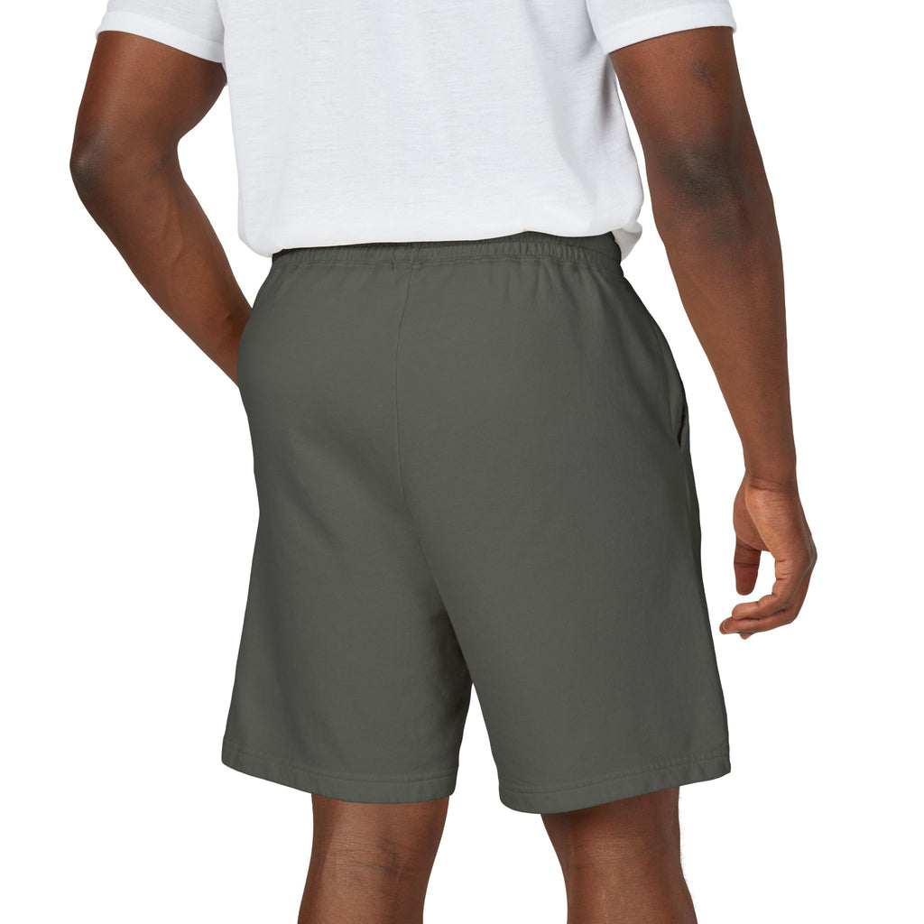 Fleece Sweat Shorts — 'Oswald' Side Script Coral Lounge Shorts