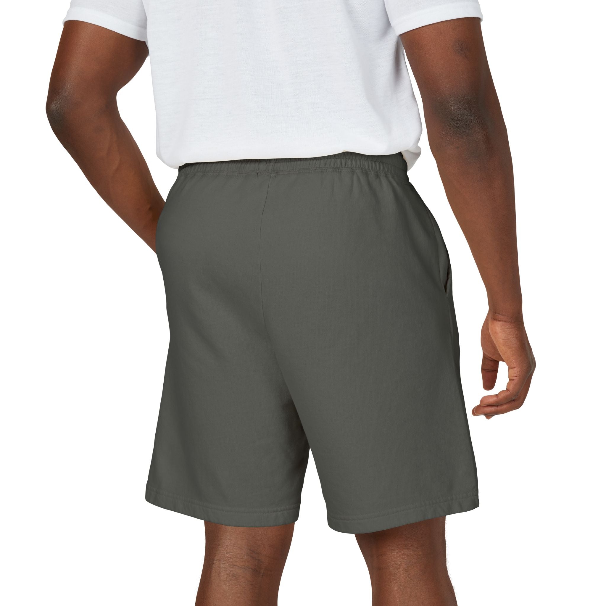 Fleece Sweat Shorts — 'Oswald' Side Script Coral Lounge Shorts
