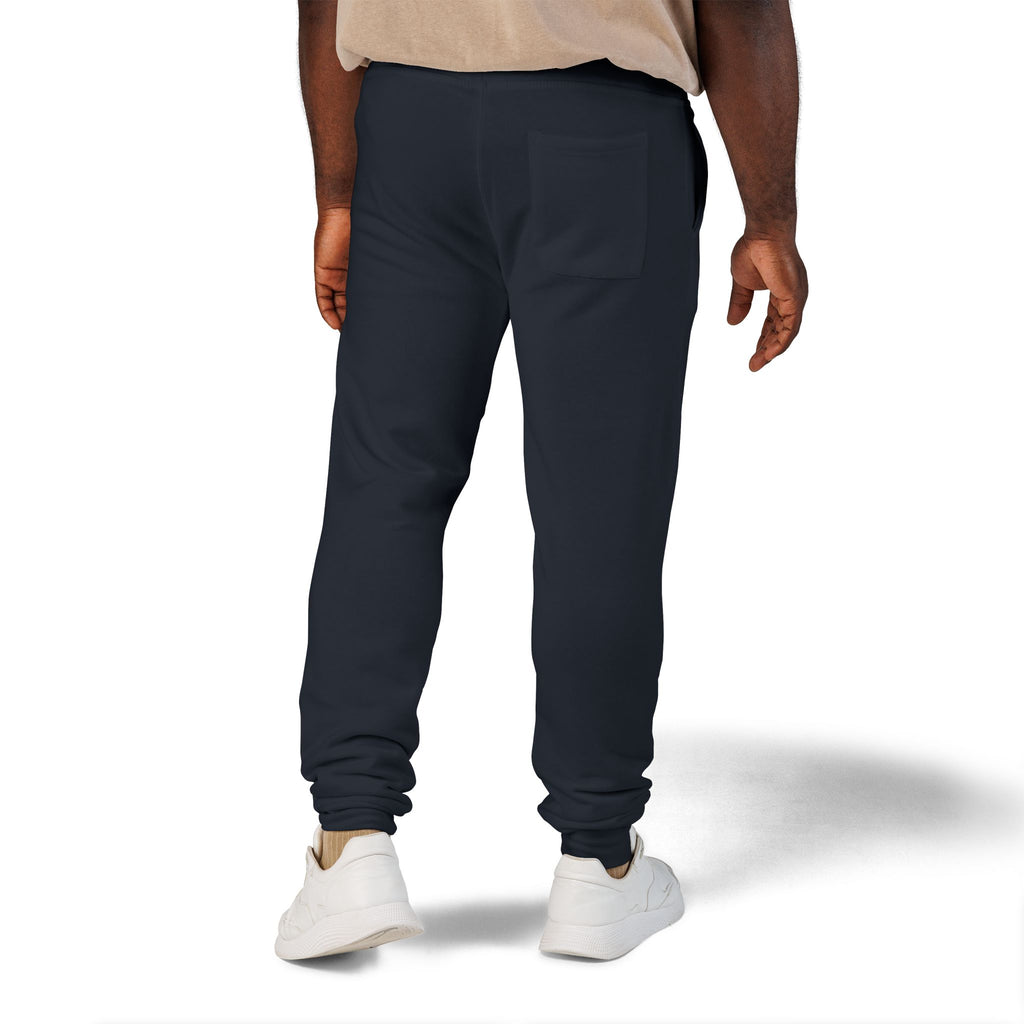 Embroidered Fleece Sweatpants — Minimalist Logo Joggers