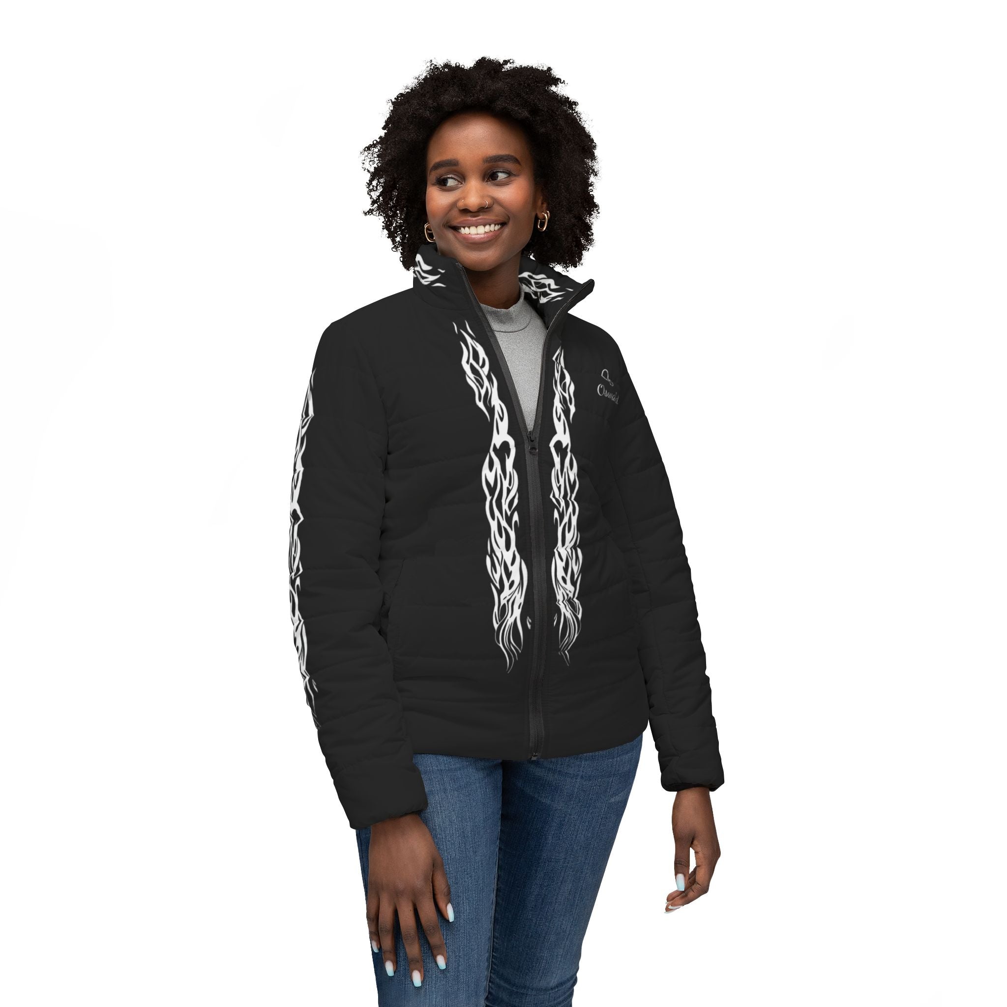 Women’s Puffer Jacket — Black