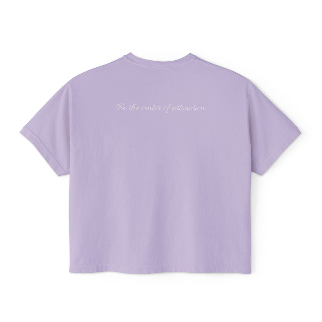 Women's Boxy Tee — Casual Cropped Crewneck T-Shirt