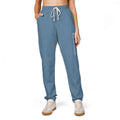 Garment-Dyed Fleece Sweatpants — Minimal Vertical Script Joggers