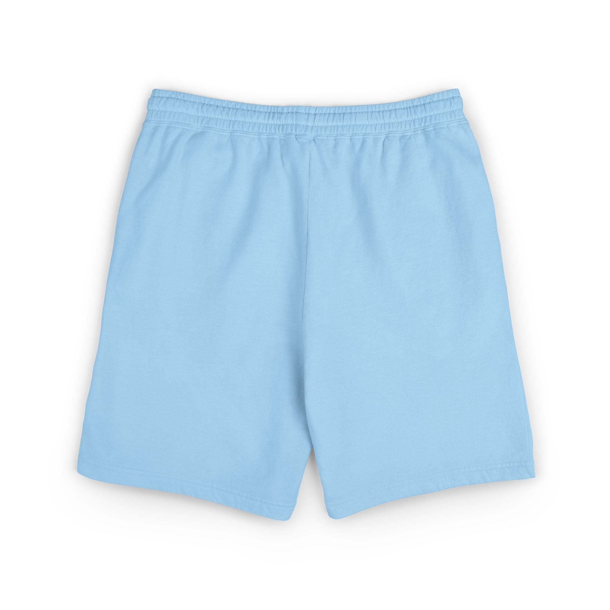 Lightweight Fleece Sweat Shorts — Casual Garment-Dyed Lounge Shorts with Script Logo